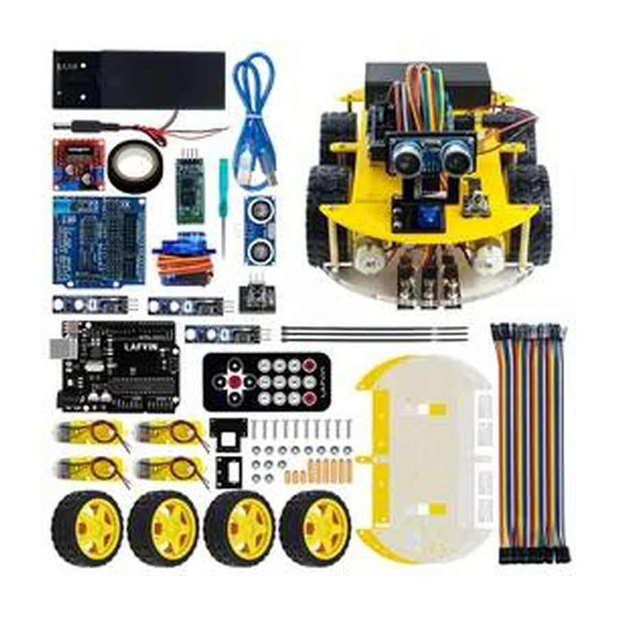 4WD Microcontroller Robot Car Kit educational product
