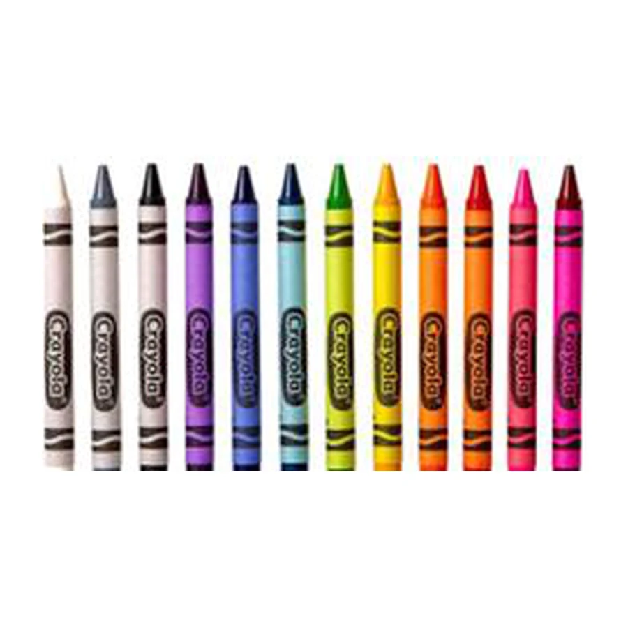 Assorted Wax Crayons - 12 Colour Set educational product