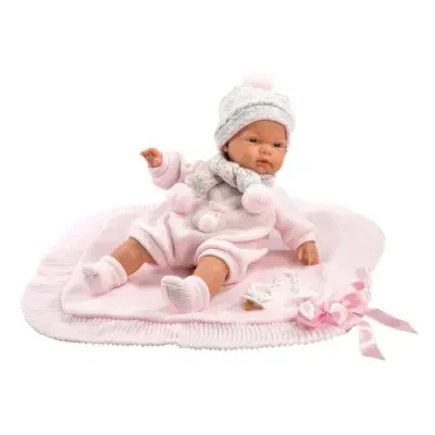 Joelle 38cm Baby Girl Doll with Hair, Clothing & Accessories educational product