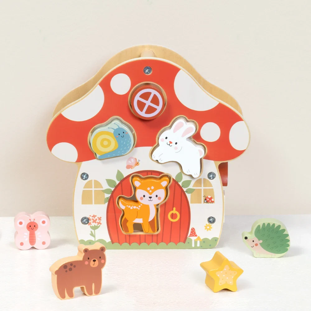 Mushroom House Shape Sorter 13pc educational product