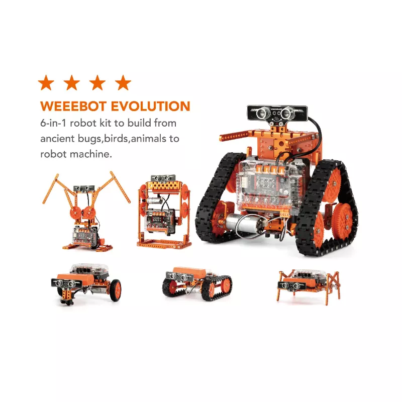 6 in 1 WeeeBot Evolution Robot Kit educational product