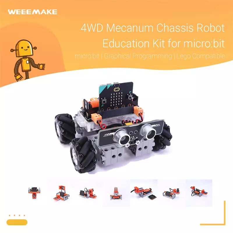 4WD Mecanum Chassis Robot Education Kit – Education Version educational product
